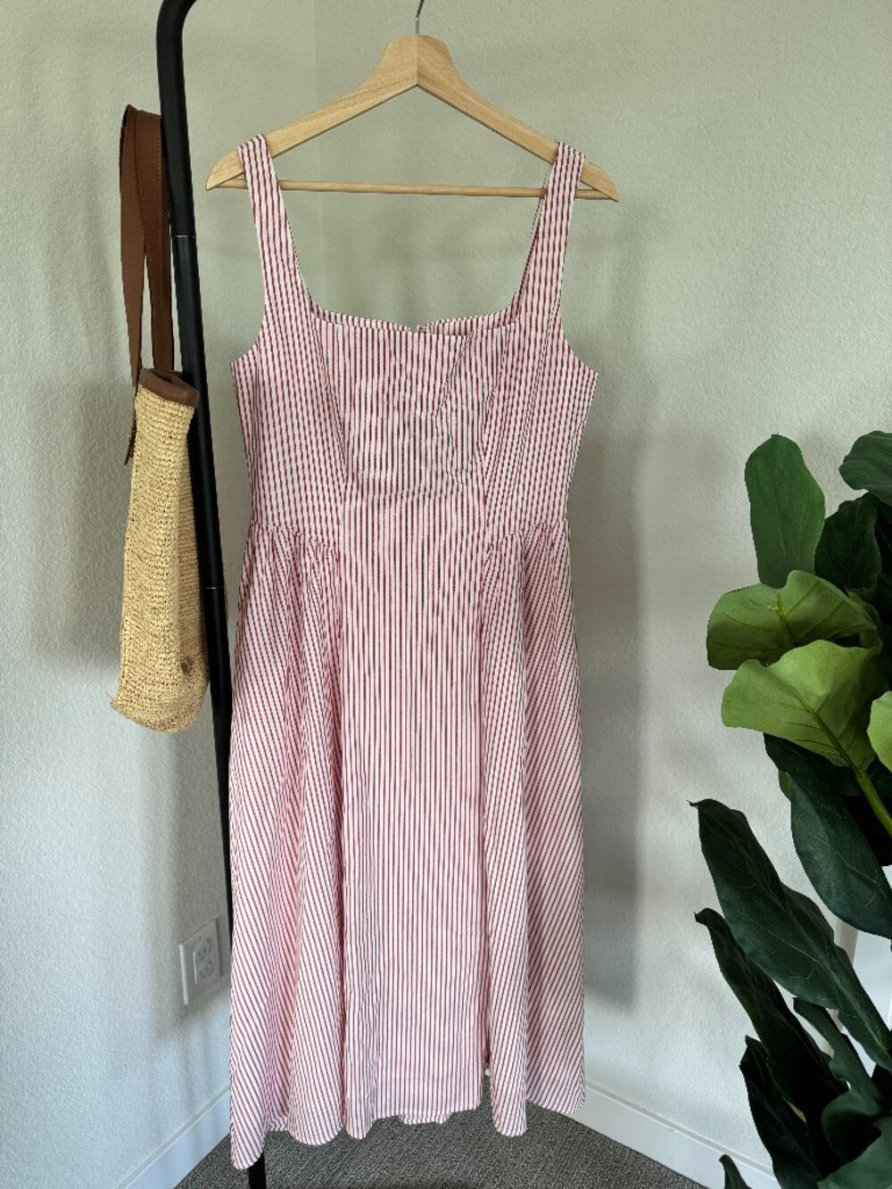Wayf Drop Waist Midi Dress